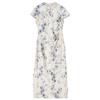 Women's Chinese Style Ink Print Qipao Dress