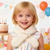 Children Cross Knit Scarf, Soft Solid Color Kids Winter Neck Warmer, Toddler Neck Collar Scarf