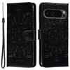 For Google Pixel 10 Pro XL/9 Pro XL Case PU Leather Mandala Imprinted Design Wallet Phone Cover