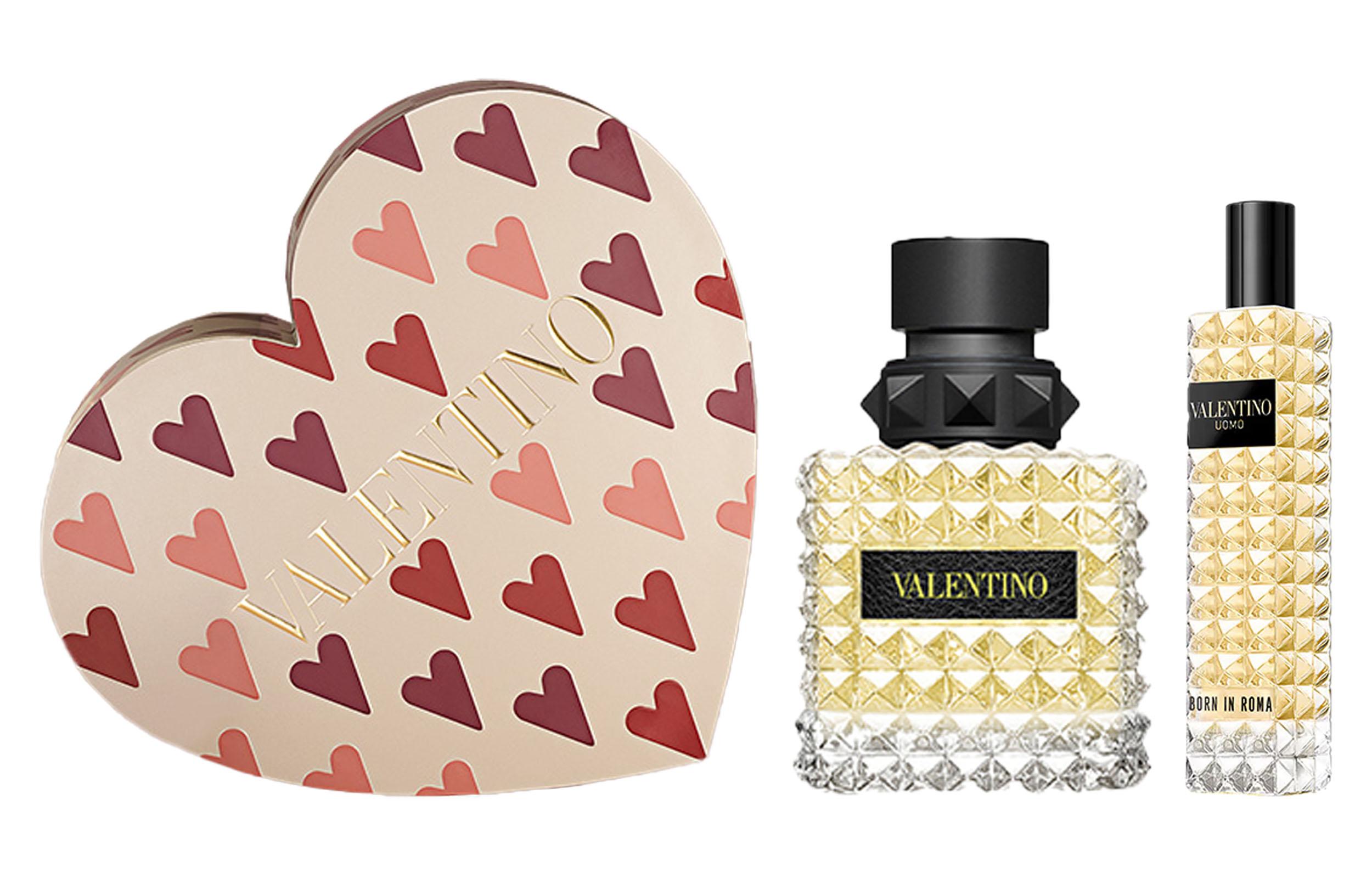 Valentino Qixi Festival Limited Heart s Desire White Day Rose Box Perfume Sets Eau De Parfum Eau De Toilette 50ml+15ml 50ml+15ml