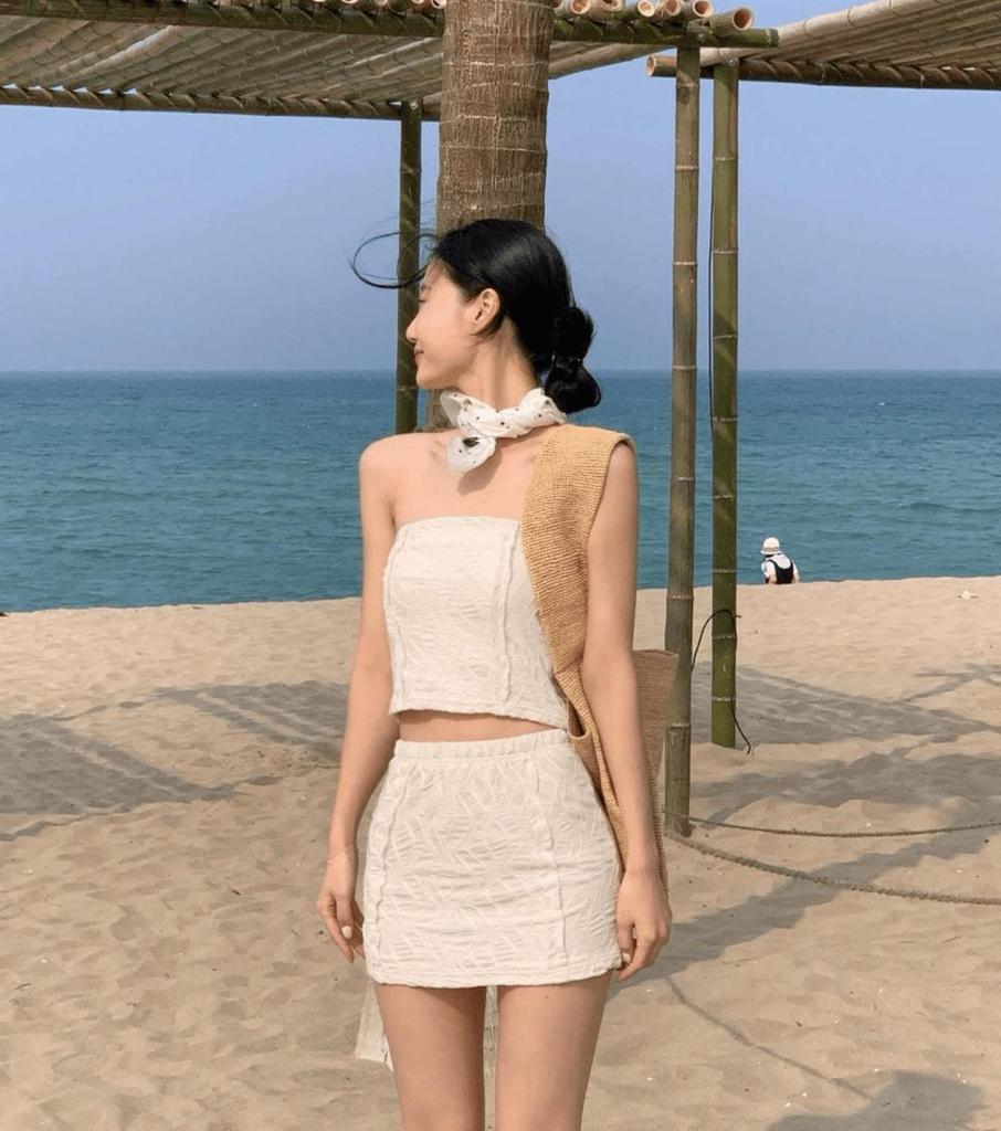 2025 European & American Women's Sexy Three-Piece Skirted Bikini Set