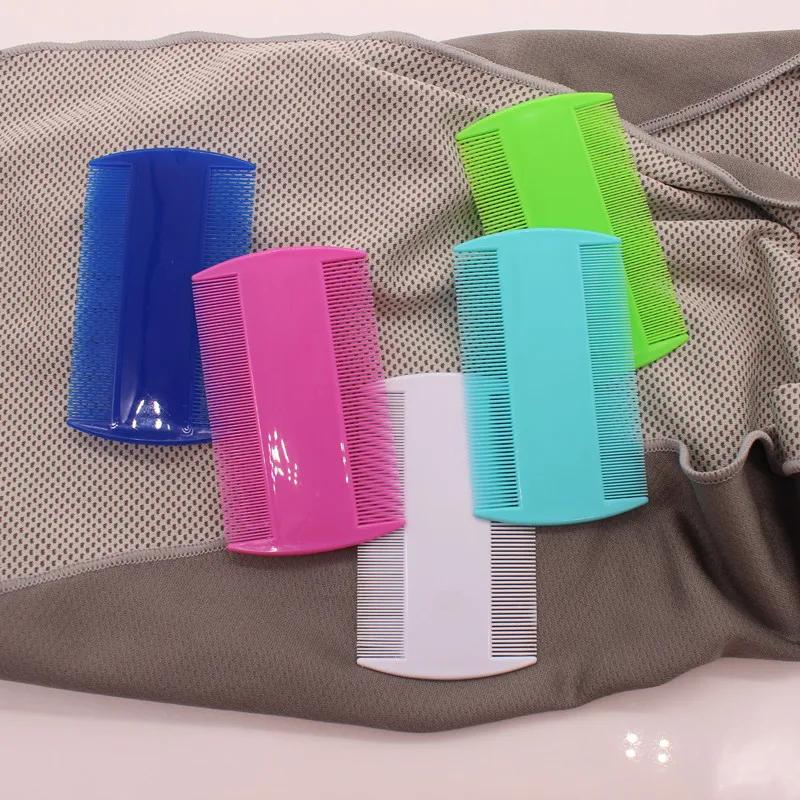 Doppelseitiger Läusekamm, feine Zähne, Kopfläuse, Flohentfernung, Haarkämme, Schuppenentfernung, mehrfarbige Styling-Tools, Haarwerkzeuge