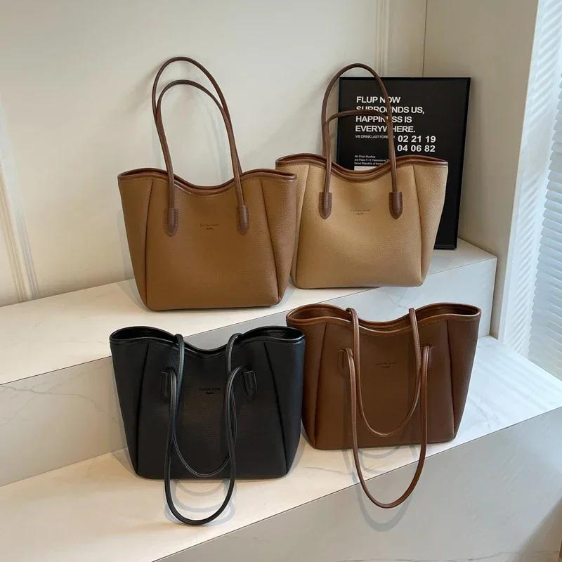 Women's Travel Bag for Autumn and Winter High-end Retro and Versatile Maillard Single Shoulder Large Capacity Bag Sac