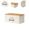 Bread Box for Kitchen Countertop Versatile Gifts Bread Bin with Bamboo Lid for Baked Goods Coffee Shop Pantry Bakery Cookies