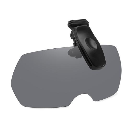 Polarized Clip Sunglasses for Men Women Rimless Flip Up Driving Glasses UV Protection Shades for Beach Fishing