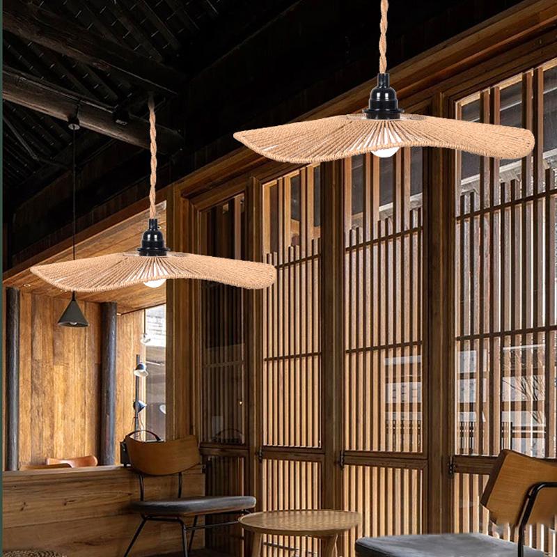 1PC Accessory DIY Household Cover Adornment Creative Decoration Retro Imitation Rattan High Quality Pastoral Style Lampshade