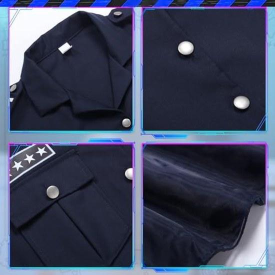 Formemory Police Cosplay Halloween Costume Uniform Outfit Party Mini Skirt Womens Cultural Festival