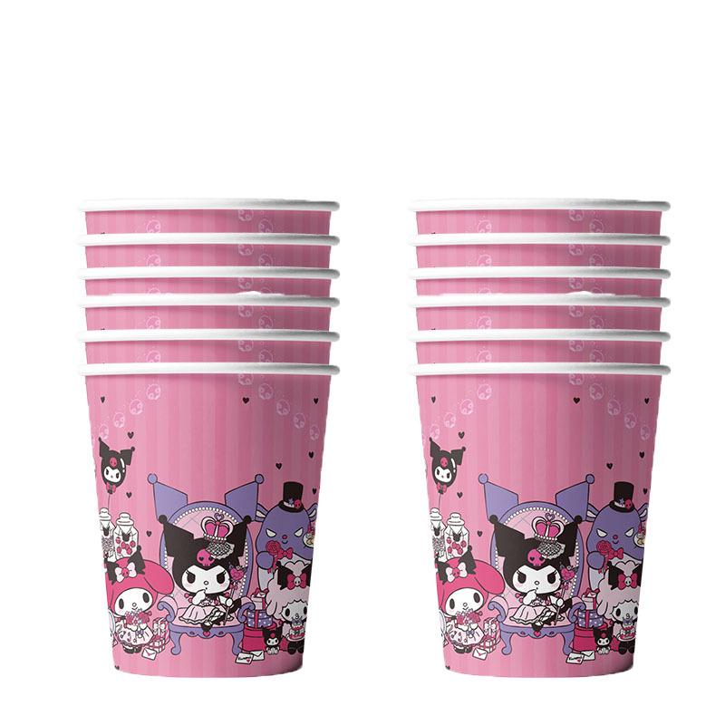 Kuromi Birthday Party Supplies: Disposable Plates, Cups, and Napkins for Girls  Party Decorations