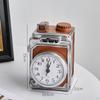 Retro Alarm Clock Antique Ornament Gifts Crafts Bedside Desk for Mantelpiece