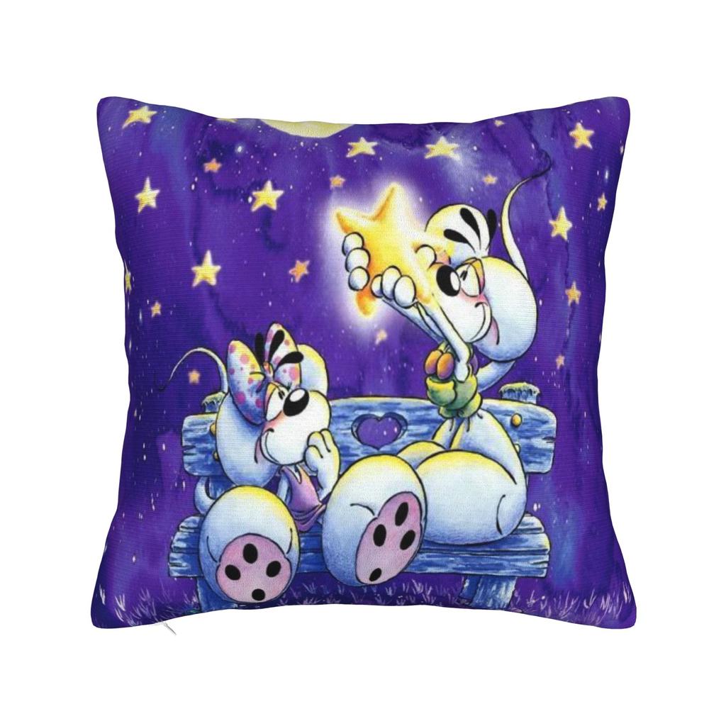 Diddl Diddlina Printing Pillowcases Cushion Cover  Throw Pillow Cover Warm Sofa Decoration Square Multi-Size