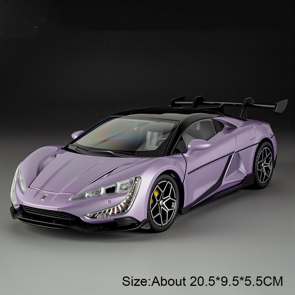 1:24 YANGWANG U9 VALKYRIE Model Toy Supercars Alloy Diecast Sound Light Shock Absorption Doors Opened Ornament for Kids Adults