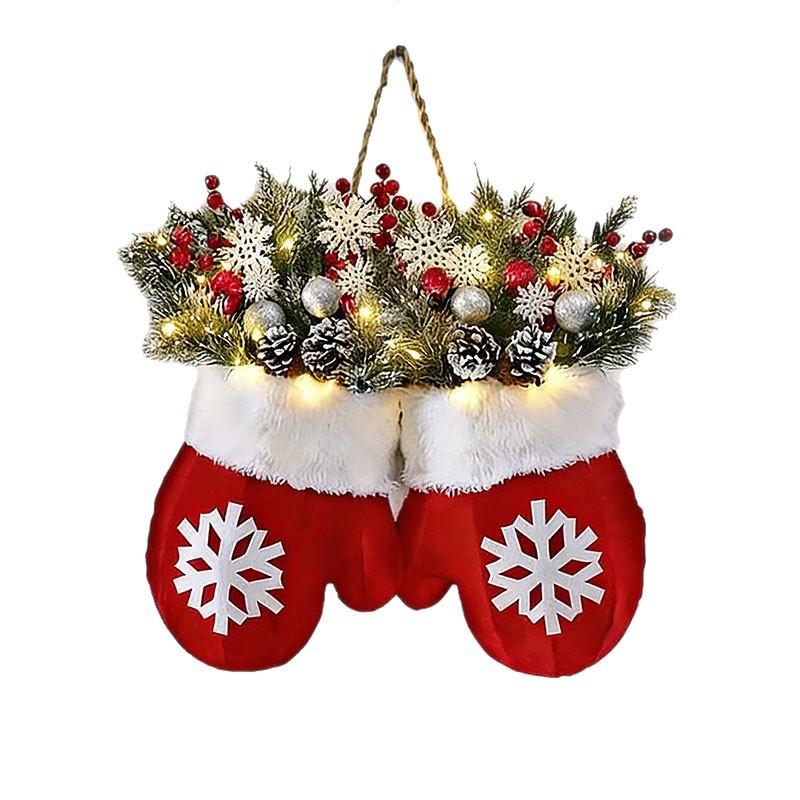 New Design Christmas Socks and Gloves for Children Manufacturer Sale for Holiday Christmas Decorations 35*40cm Gloves