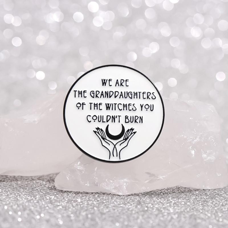 Charming White Round Cartoon Character Brooch Made Of Alloy For Versatile Decorative Use