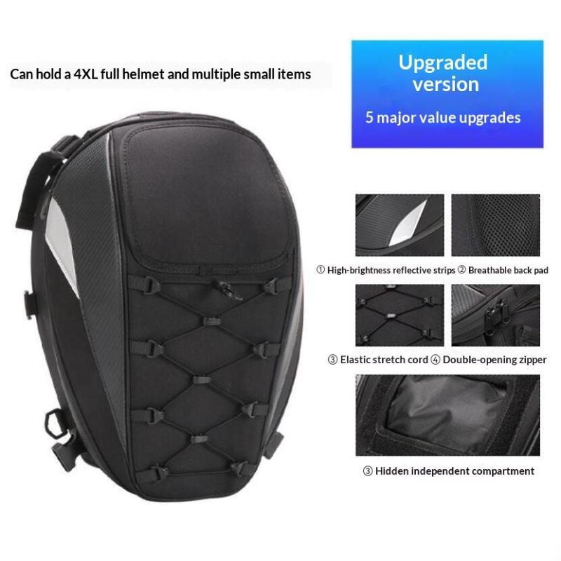 1 Set Wasserdicht Hohe Kapazität Fahrer Multifunktionsrucksack Hecktasche Motorrad Hecktasche Rücksitztasche Motocross Zubehör