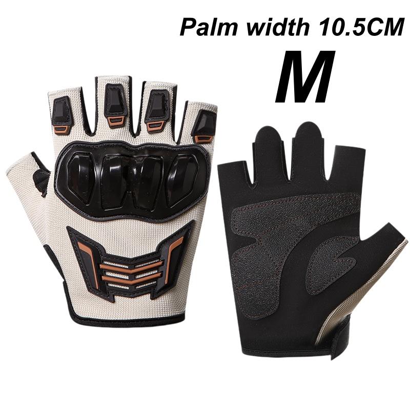 Half Finger Cycling Riding Gloves for Men Waterproof Breathable Protective Anti-Slip Gloves for Outdoor Sports Camping