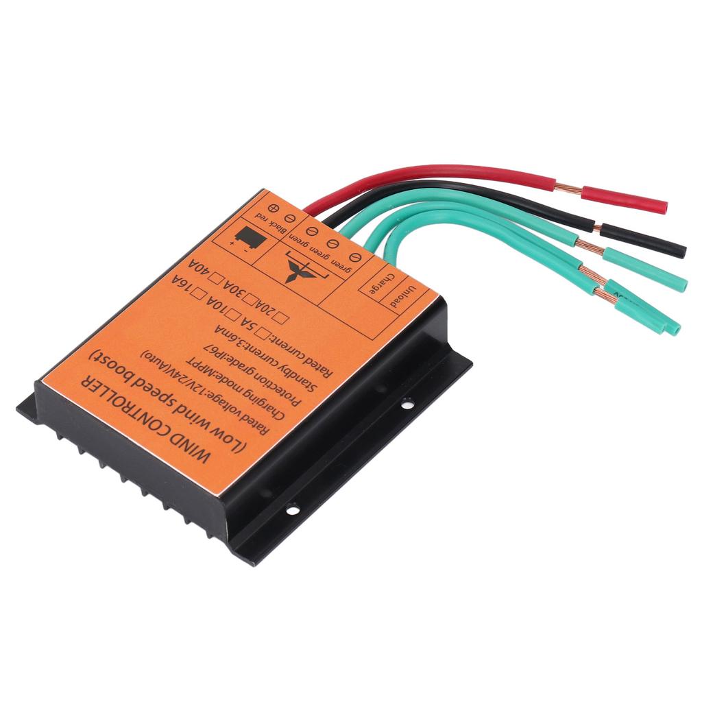 Ελεγκτής Ανεμογεννήτριας 12V 24V 300W‑1000W Τύπου Step Up MPPT PWM Ελεγκτής Φόρτισης Ανέμου 16A