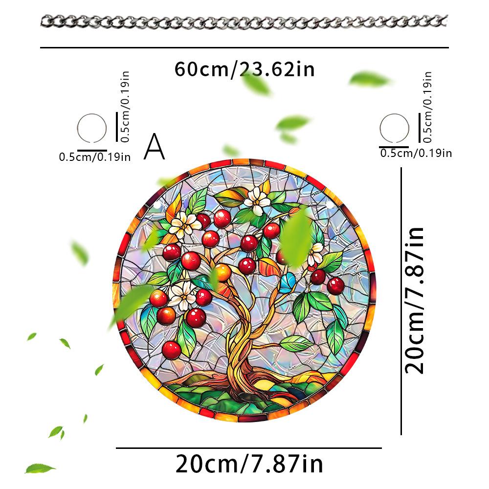 Home Decor Beautiful Sun Catcher Crystal Ornament Colorful Window Hanging For Patio Decor Window Decoration Garden Decoration