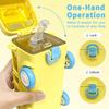 Water Bottle For Kids, Bus Shape Car Water Bottle with Straw For Kids, Portable Kid Water Cup with Shoulder Strap 500 ML