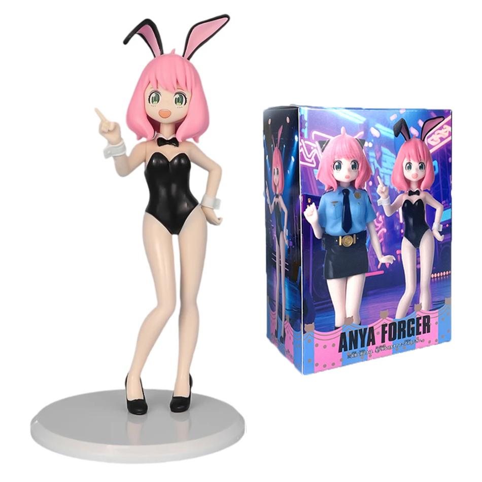 Police Uniform Bunny Girl Ania Handles Spies And Family Comics Anime American Girls Handle PVC Model Animation Accessories
