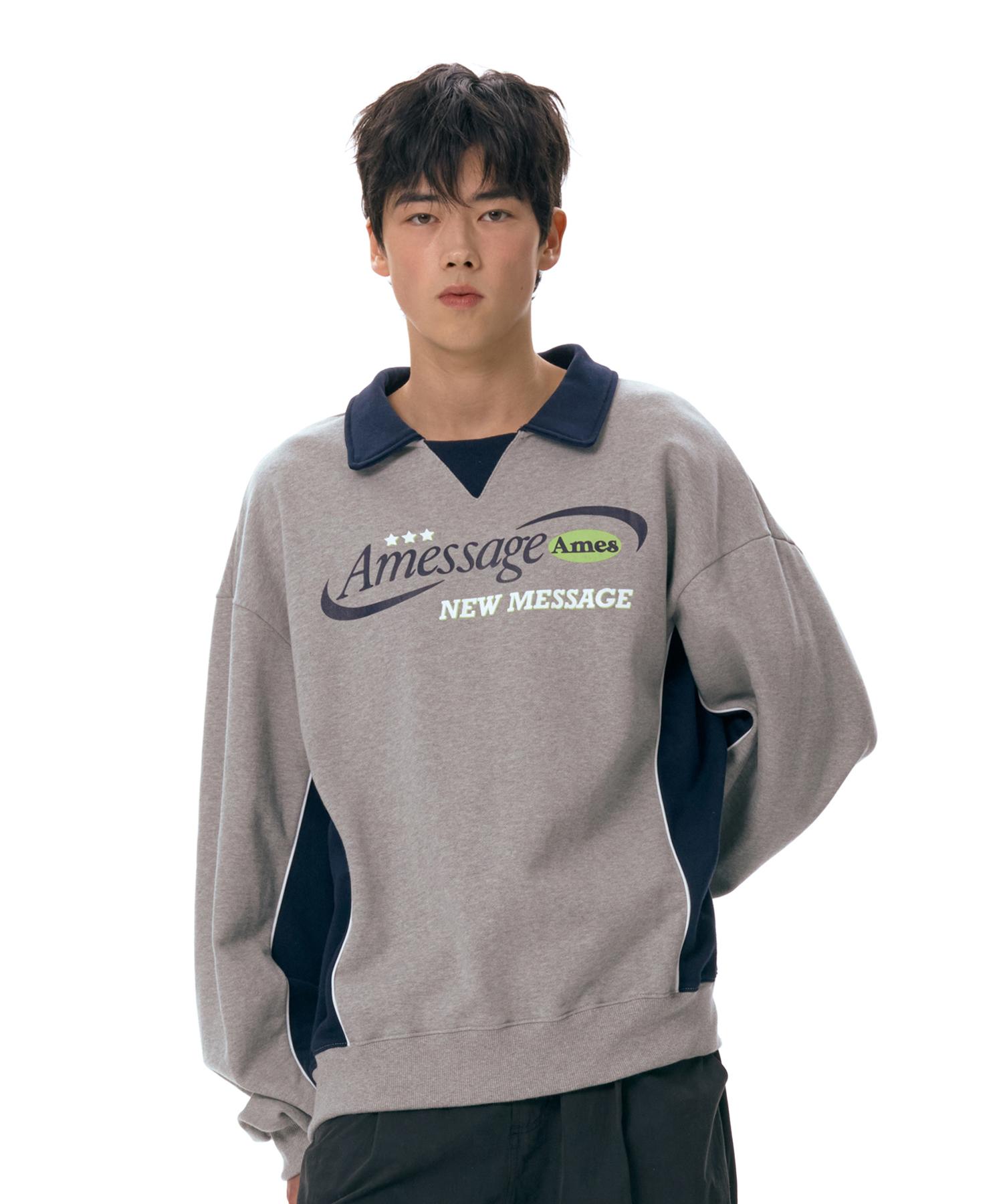 Ames Worldwide Новый Месседж Худи Серый (Am2Esum442A) Grey L