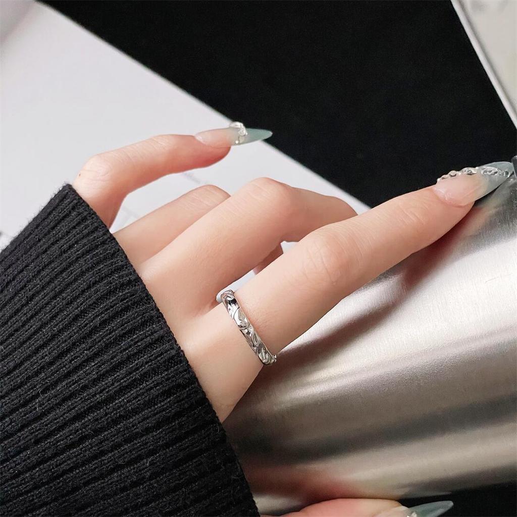 Stern Mond Einfach Trend Paar Ring Nische Design Hohes Gefühl Offener Ring Persönlichkeit Klein Frisch Ring