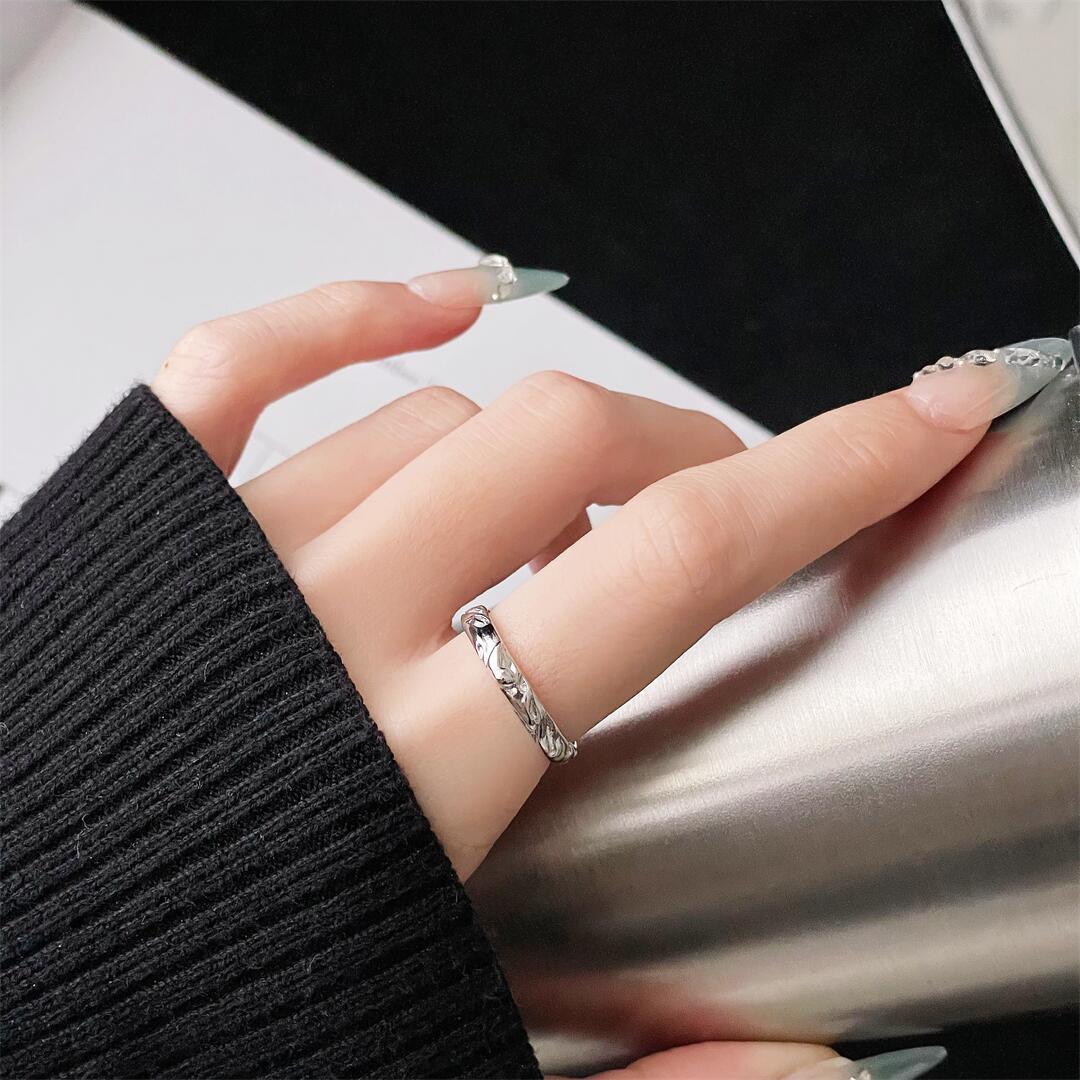 Niche High-End Zir*****Pen Ring Female Butterfly Cold Wind Simple Light Luxury Jewelry Adjustable opening