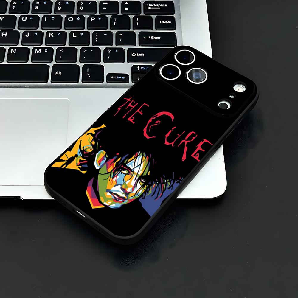 

Band THE C-CURE Phone Case For IPhone 17 Air 16 E Pro Max 15 14 13 Mini 12 Pro 11 Max Plus Black Soft Shell iPhone 12
