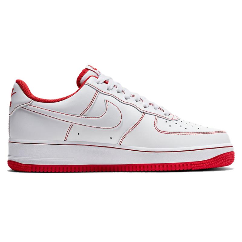 Nike Air Force 1 '07 'Contrast Stitch White University Red' Sneakers CV1724-100