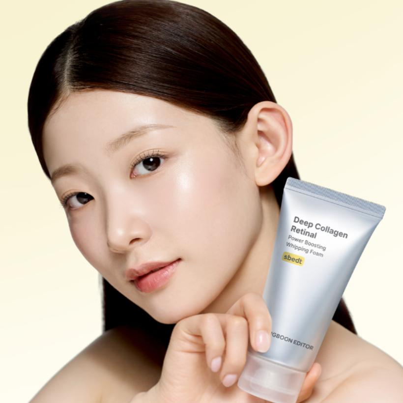 SUNGBOON EDITOR Deep Collagen Retinal Power Boosting Whipping Foam 120g Pore Care & Elasticity Cleanser