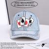 Fashion new handmade rhinestone baseball cap women's European and American fashion diamond-encrusted denim sunshade cap