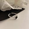 Korean Style Adjustable Cross Ring - Women's Fashionable Ins Design 2022