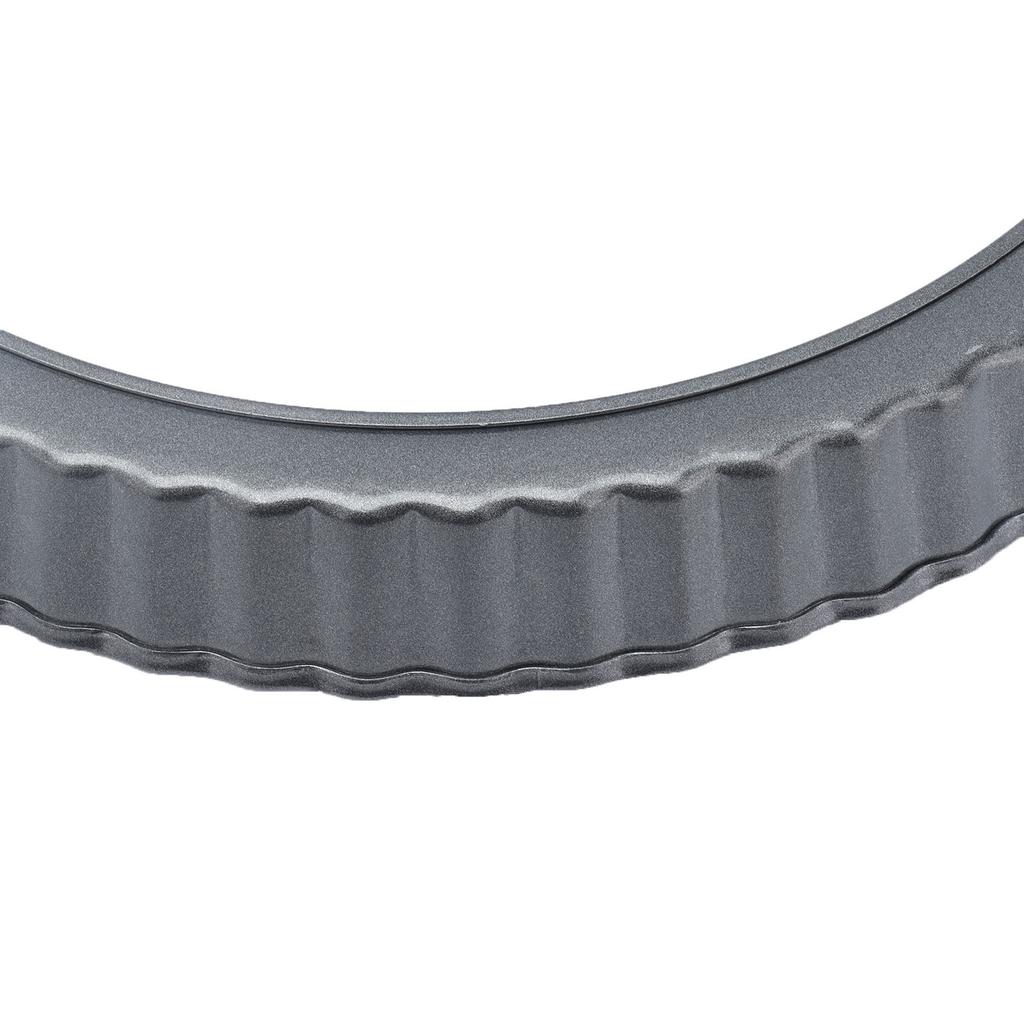 9in Bakeware Carbon Steel Baking Pan with Movable Chassis and Wavy Nonstick Black for Family Baking