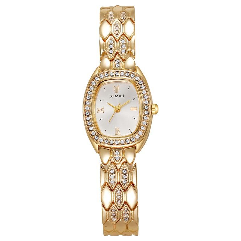 New Temperament Fashionable Diamond-Encrusted Women'S Watch Full Of Diamonds Digital Scale Women'S Quartz Watch Bracelet Watch