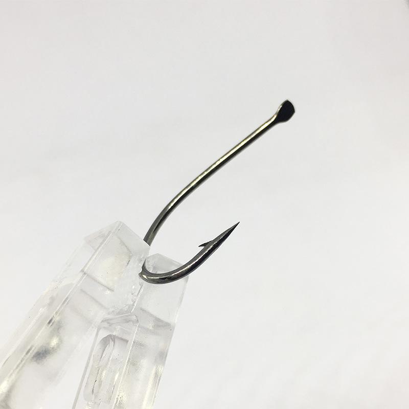 Sea Fishing Hooks: 100-Pack Fine Steel Marushi Hooks with Barbs, High-Carbon Steel, Sizes 3#-36, Long Handle.