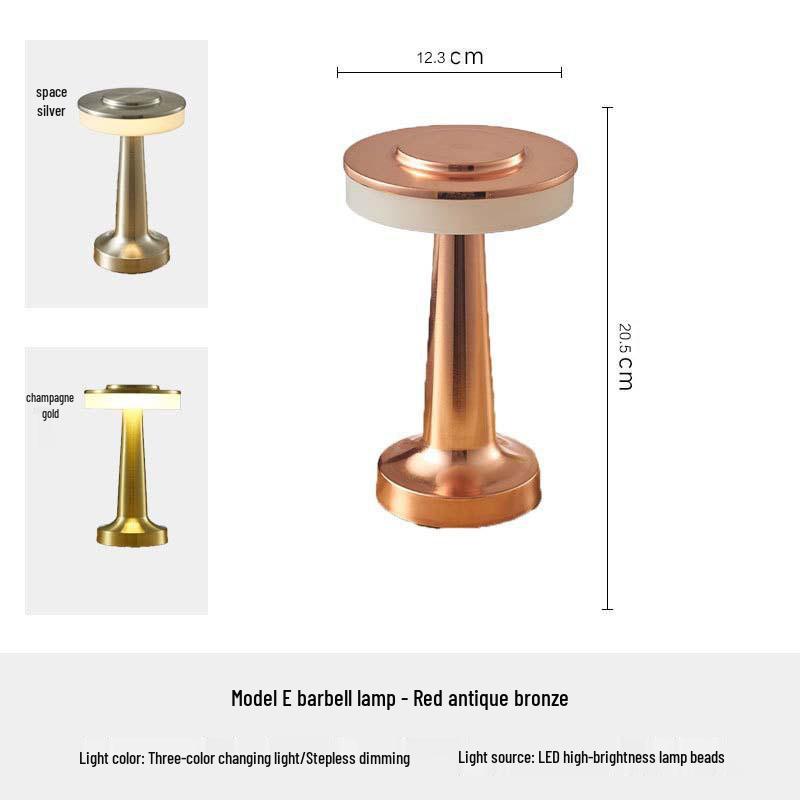 Star Moon Touch Lamp: Three-Color Rechargeable Night Light, Ideal for Bedroom or Birthday Gift.