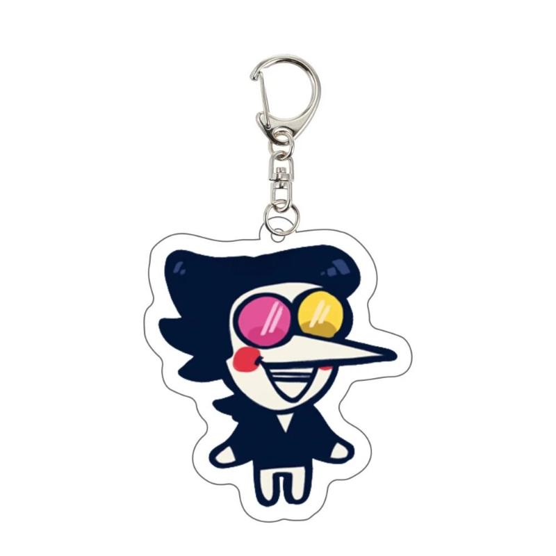 Game Deltarune Susie Kris Berdly Spamton NEO Cosplay Keychain Kawaii Acrylic Keyring Key Chain Bag Accessories Ornament Prop