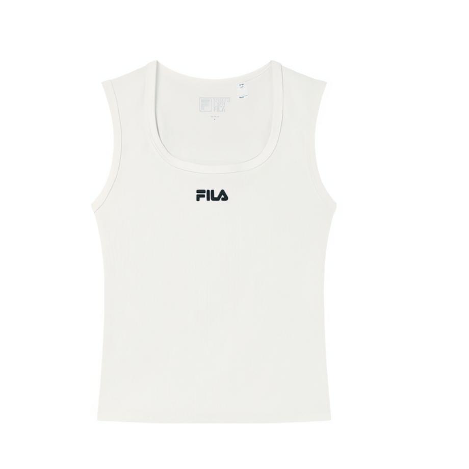 FILA Heritage Fashion Casual Versatile Skin-Friendly Soft Comfortable Sports Tank Top Women Tops F11W538111F-WT