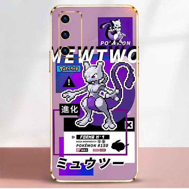 

Чехол с цветным покрытием для Samsung Galaxy S22 Ultra S21 FE S20 Plus S10 Note 20 10 M62 M53 M51, чехол для телефона, милый чехол Pokemon 2 Funda Samsung M30s(M21)