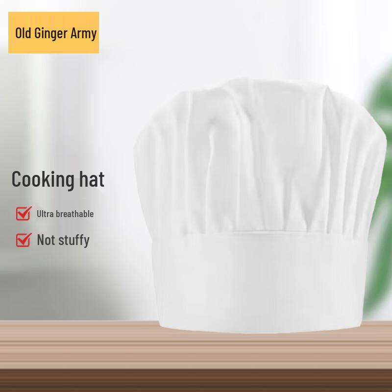 Old Ginger Army Chef Work Hat (3-Pack)