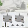 2PCS Cabinet Light Switch, White Touch Switches for Closet Door, Automatic Open/Close Door Switch for Wardrobe, Pantry, and Cabinet, Compatible with