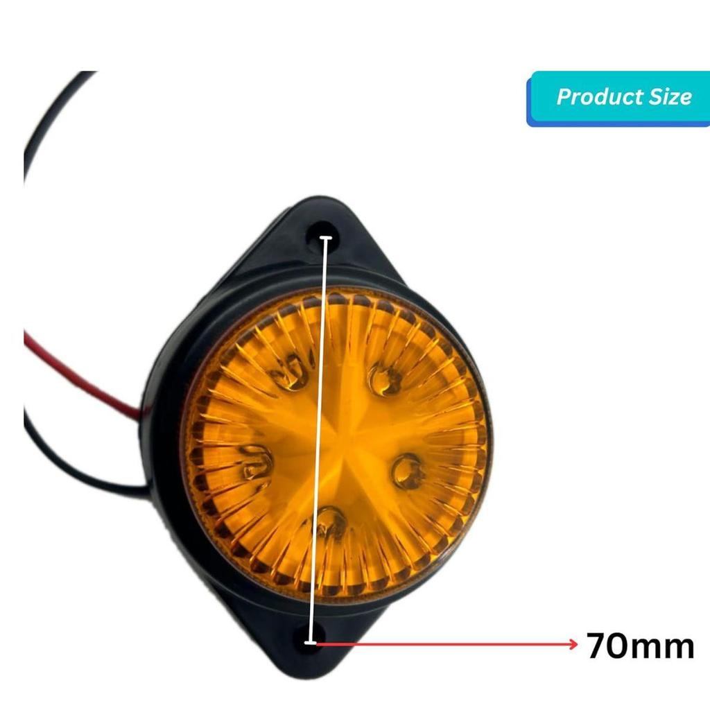 2PCS led marker lights Marker Light Amber chicken trucks freightliner cargo Marker lights Universal Fit