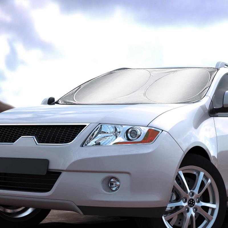 Srebrna Uniwersalna Osłona Przeciwsłoneczna na Szybę Samochodową Ochrona Szyb Samochodowych Przeciwsłoneczna Osłona Przeciwsłoneczna na Szybę Anti UV Auto Przednia Tylna Szyba Blokada Słońca