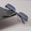 Retro Square Sunglasses Women Men Luxury Brand Designer Mirror Sun Glasses Female Male Gradient Colors