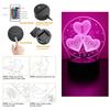 3D Lamp LED Night Light illusion I Love You Gadget Heart Bedroom Desk Lamps Home Decor Romantic Night Love Valentine's Day Gifts