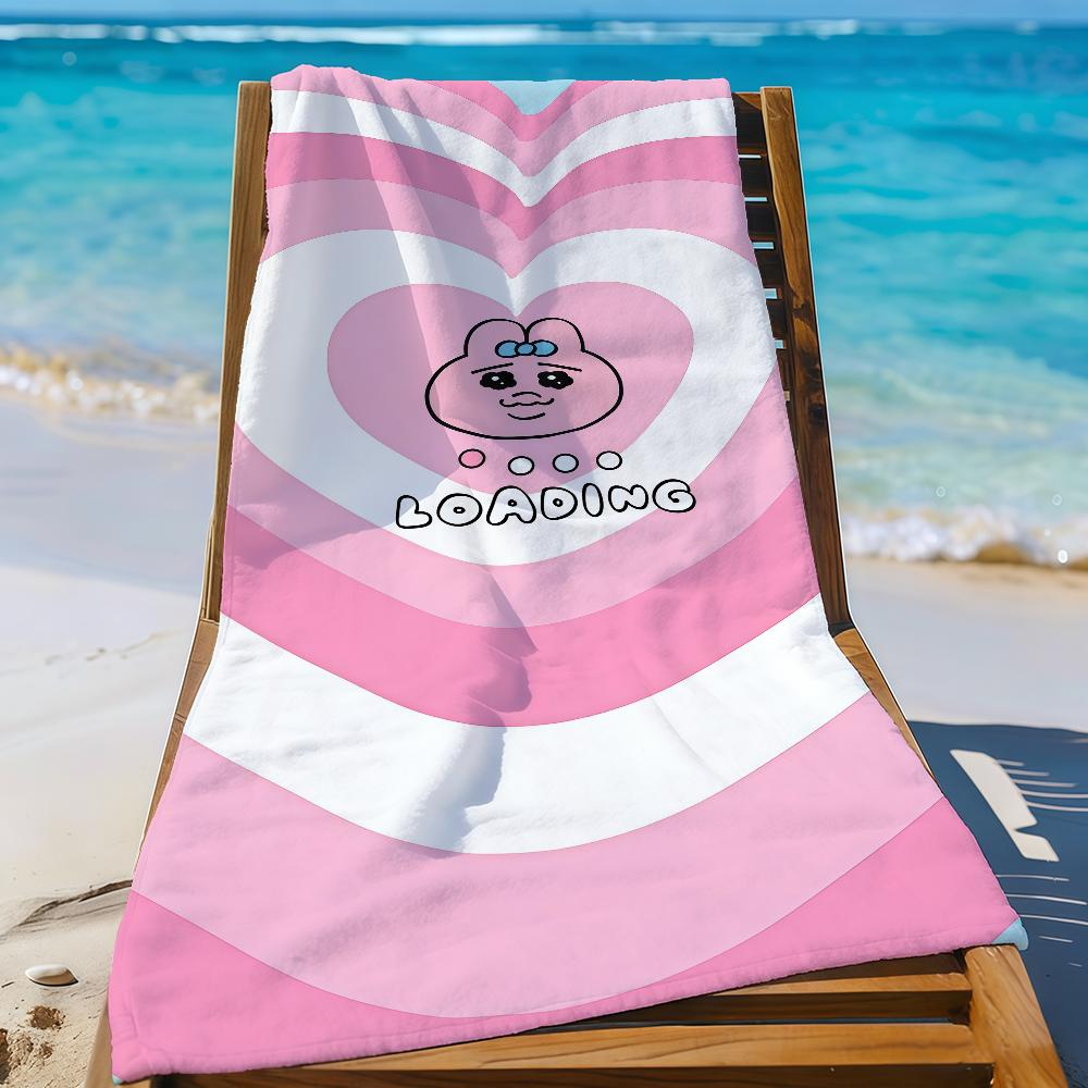 Cartoon O-Opanchu U-Usagi-S Funny Towel Sports Quick Dry Travel Camping Gear Sandproof Soft Light Large Beach Towel
