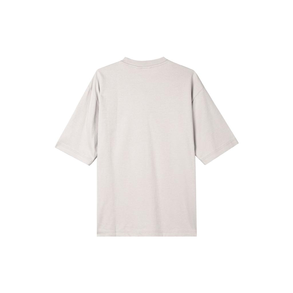 Uniqlo U-Serie Einfarbige Rundhals-Kurzarm-T-Shirts Unisex Oberteile Hellgrau 455359-02