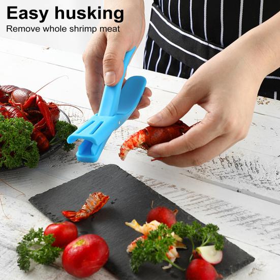 Crawfish Shelling Pliers Food-Grade Plastic Seafood Opener Tool for Easy Shelling Shrimp And Crawfish Tail Meat Removal with Nail
