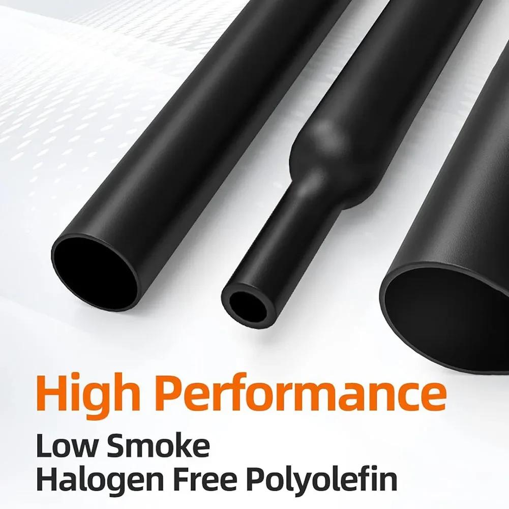 650pcs Heat Shrink Tubing Set 2:1 Shrinkage Ratio Waterproof Insulation Protection Heat Shrink Tube For Electrical Insulation