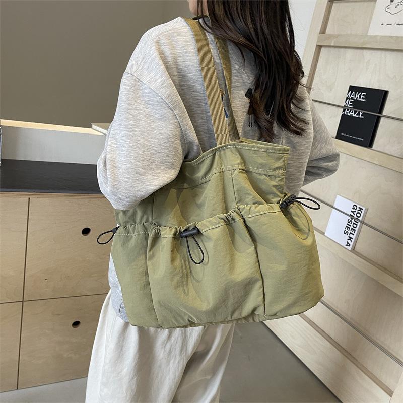 Ruiying Large Capacity Nylon Tote Bag for Women - 2025 Casual High-End Shoulder Bag