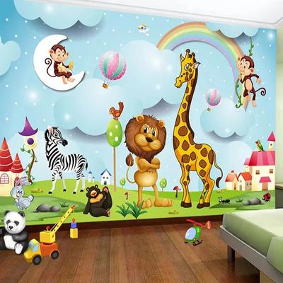 Wall Murals 3d Cartoon Animal Photo Wallpaper Boys And Girls Children's Bedroom Background Wall Mural Wall Paper